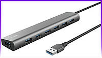 Trust USB-хаб DALYX 7-IN-1 USB-A 3.2 ALUMINIUM - | Ну купи :) |