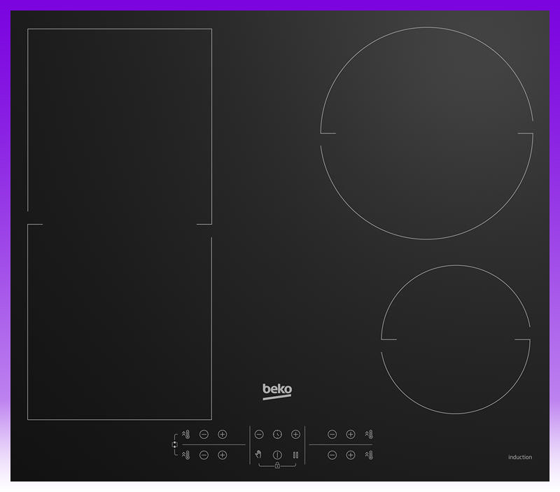 Beko Варильна поверхня склокерамічна індукція/60см/4конф - | Ну купи :) |