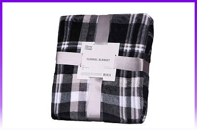 ARDESTO Плед Flannel, 160х200см, клітинка сіра, 100% поліестер - | Ну купи :) |