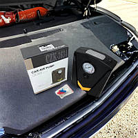 Автомобільний компресор 12V насос із ліхтариком, потужний насос для коліс автомобіля FV-389 від прикурювача