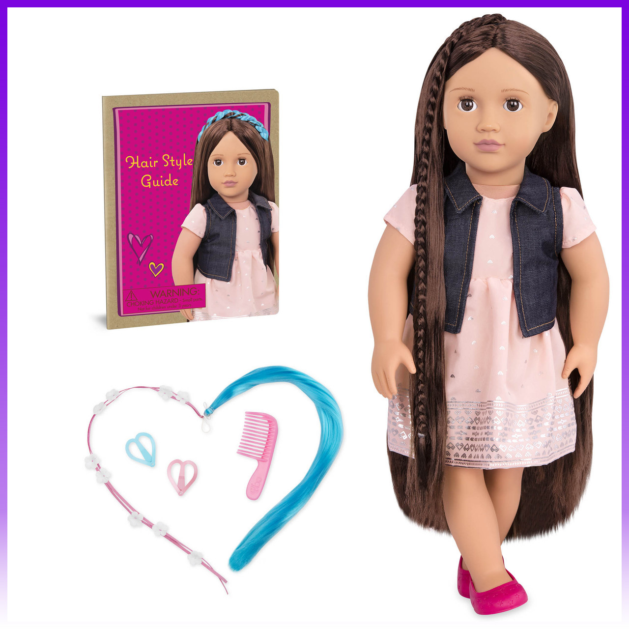 Our Generation Лялька Кейлін (46 см) з волоссям що росте, брюнетка - | Ну купи :) |