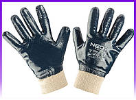 Рукавички Neo Tools робочі, бавовна з повним нітриловим покриттям, розмір 8 (97-630-8) - | Ну купи :) |