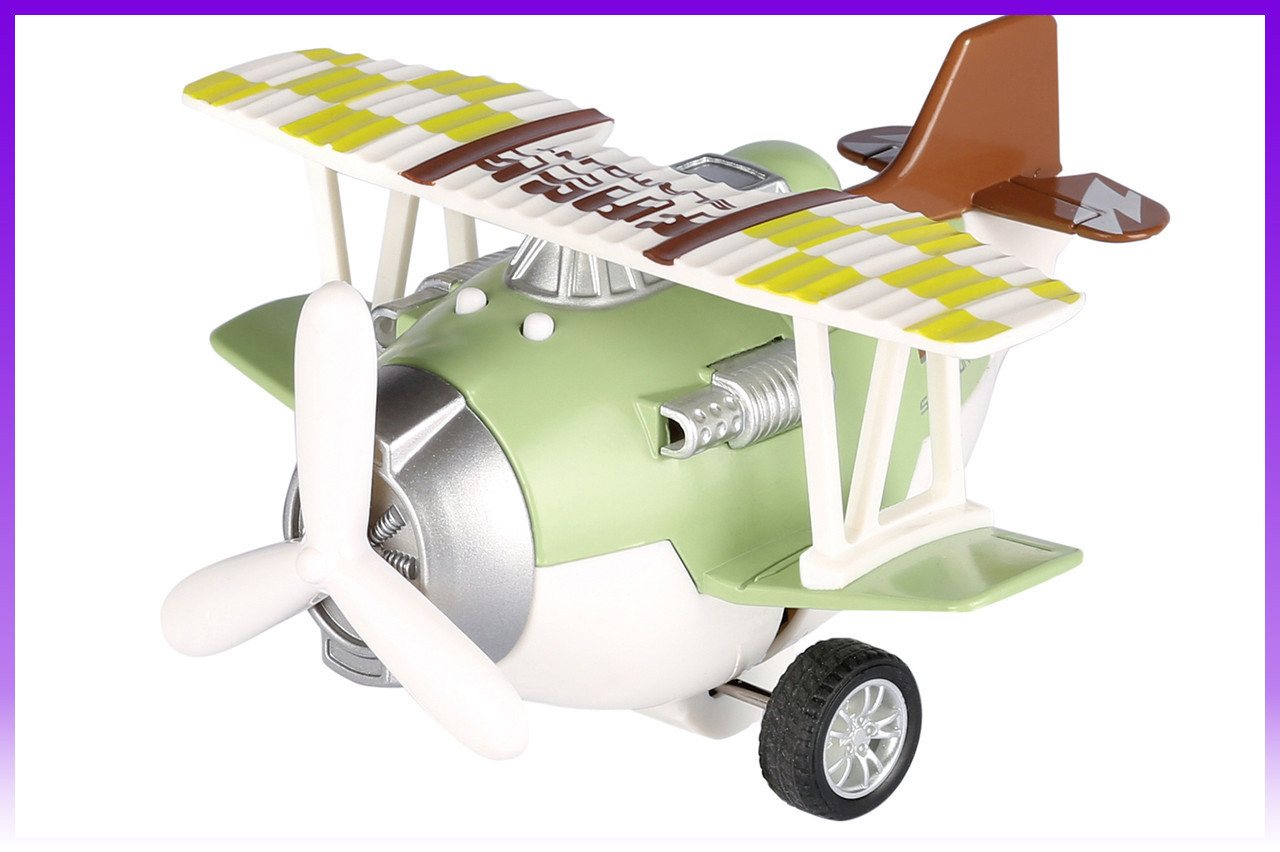 Same Toy Літак металевий інерційний Aircraft (зелений) - | Ну купи :) |