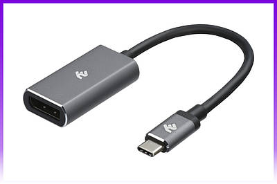 2E Адаптер USB-C > DisplayPort, 0.2м, сірий - | Ну купи :) |