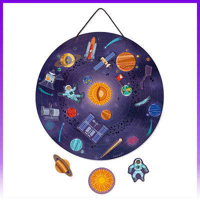 Janod Магнітна карта - Сонячна система - | Ну купи :) |