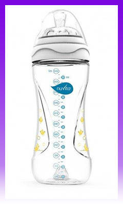 Nuvita Feeding bottle Mimic 330ml. 4m+ Colic reduction, white - | Ну купи :) |