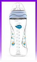 Nuvita Feeding Bottle Mimic 330ml. 4m+ Colic reduction, blue - | Ну купи :) |