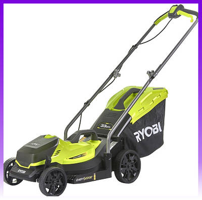 Ryobi Газонокосарка акумуляторна RLM18X33B-40, 18 В, 33 см, 25-65 мм, 1 акк. 4.0 А/г, 35 л -  Ну купи :) |