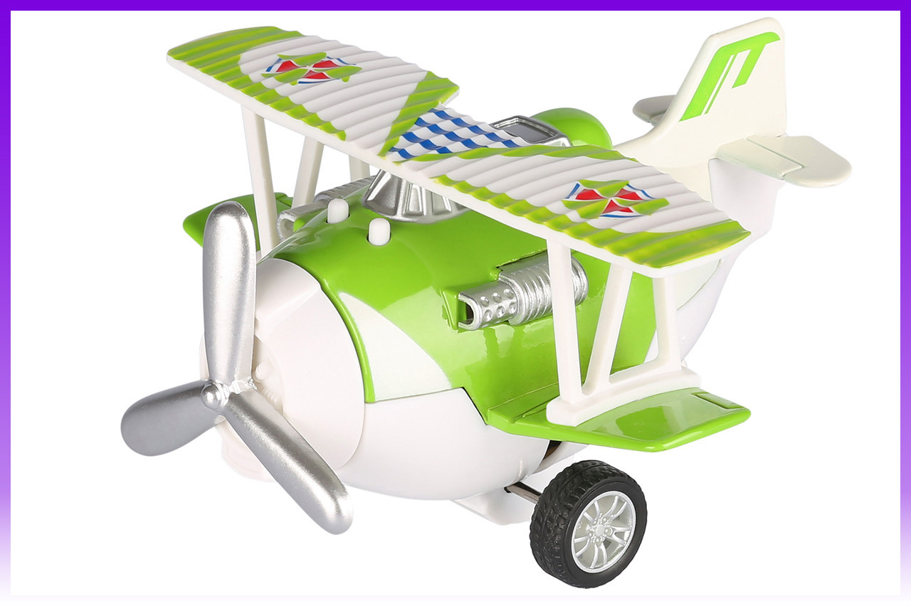 Same Toy Літак металевий інерційний Aircraft (зелений) - | Ну купи :) |