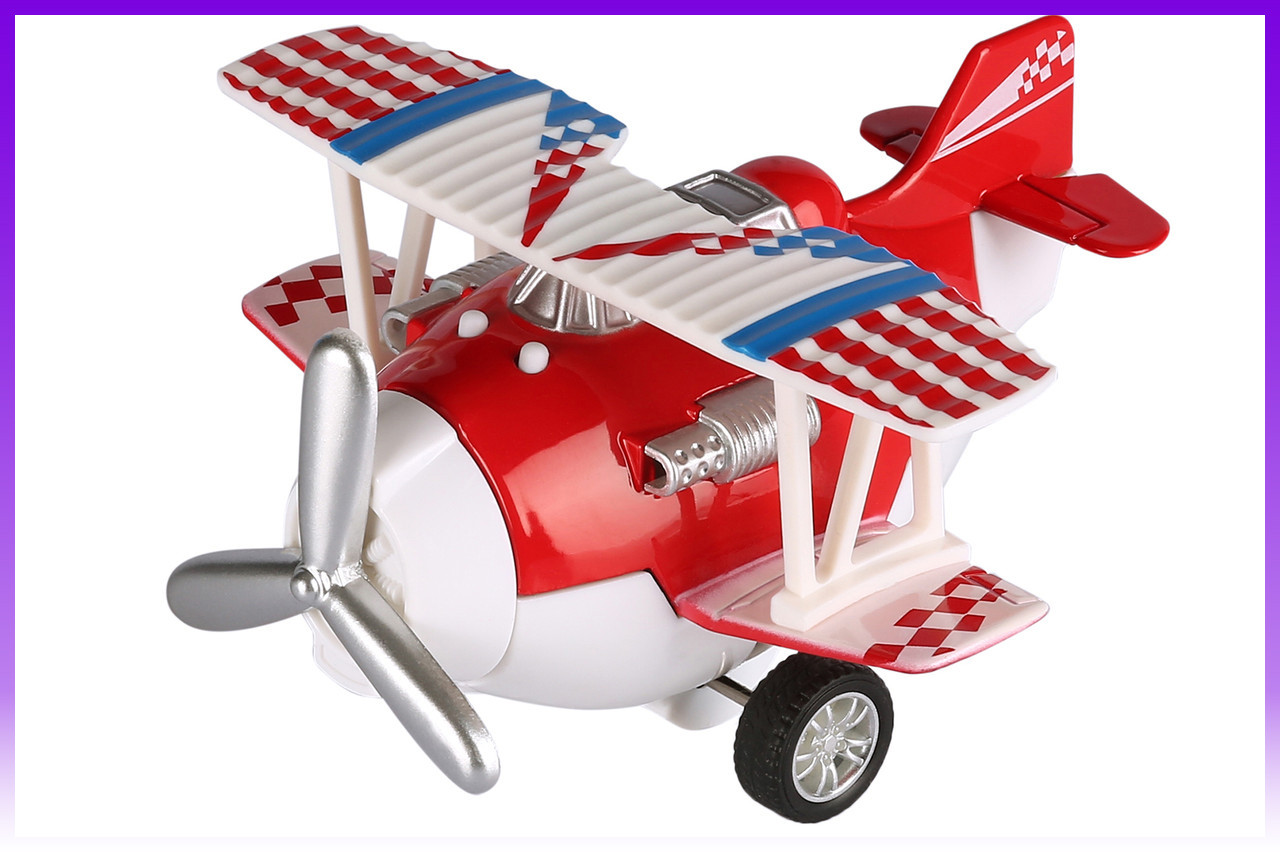 Same Toy Літак металевий інерційний Aircraft (червоний) - | Ну купи :) |