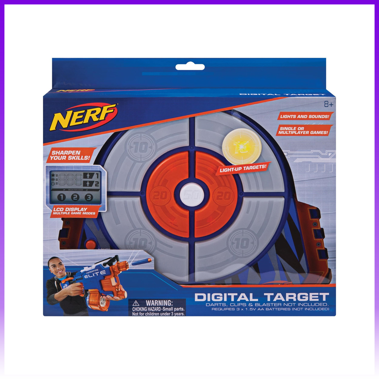 Nerf Ігрова електронна мішень Jazwares Nerf Elite Strike and Score Digital Target - | Ну купи :) |