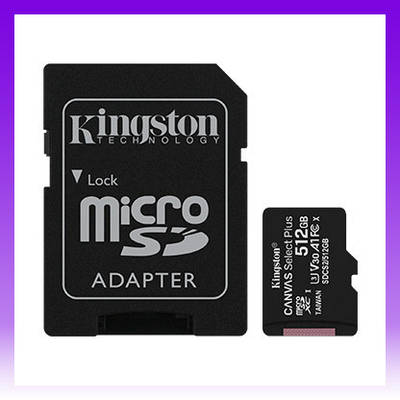 Kingston Карта пам'яті microSD 512GB C10 UHS-I U3 A1 R100/W85MB/s + SD - | Ну купи :) |