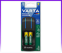 VARTA Зарядний пристрій Pocket Charger + Акумулятор NI-MH AA 2600 мАг, 4 шт.