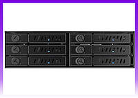 Chieftec Отсек для накопителя Backplane CMR-625, 6x2.5" HDD/SSD, 1x5.25" EXT Slot, SATA, черный - | Ну купи