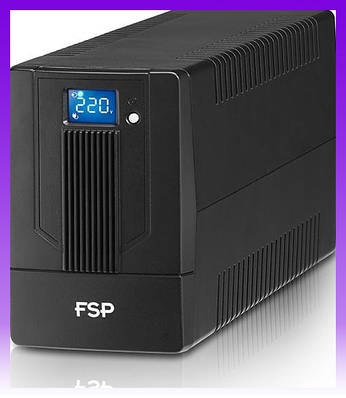 FSP Джерело безперебійного живлення iFP650, 650VA/360W, LCD, USB, 2xSchuko - | Ну купи :) |