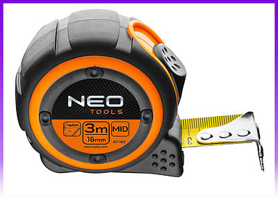 Neo Tools 67-183 Рулетка, стальовий стрічок 3 м x 19 мм, магніт - | Ну купи :) |