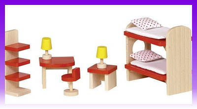 Goki Набір для ляльок Меблі для дитячої кімнати - | Ну купи :) |
