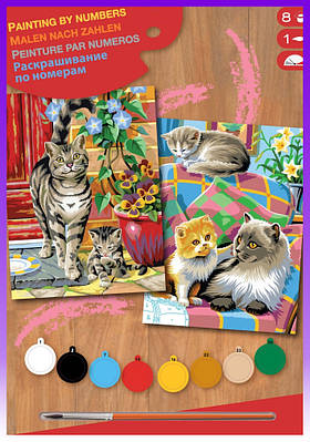 Sequin Art Набір для творчості PAINTING BY NUMBERS JUNIOR-PAIRS Коти - | Ну купи :) |