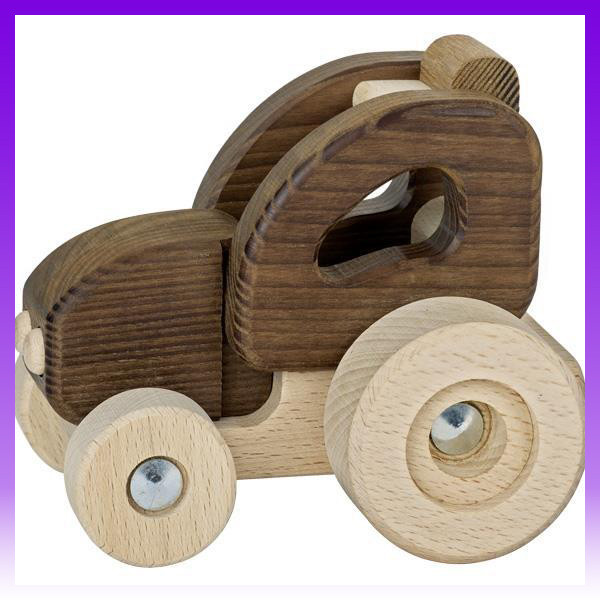 Goki Машинка дерев'яна Трактор (натуральний) - | Ну купи :) |