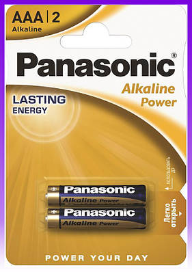 Батарейки, економічні батарейки Panasonic Alkaline Power лужні AAA блістер, 2 шт - | Ну купи :) |