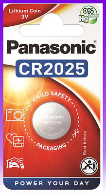 Батарейка літієва, економічні батарейки Panasonic CR2025 блістер, 1 шт. - | Ну купи :) |