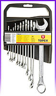 Topex 35D375 Набор ключей комбинированных, 6-22 мм, набор 12 шт. - | Ну купи :) |