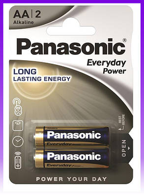 Батарейки, економічні батарейки Panasonic Everyday Power лужні AA блістер, 2 шт - | Ну купи :) |