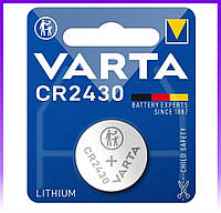 Батарейка для часов и фонарей, батарейка в калькулятор Varta CR 2430 BLI 1 Lithium - | Ну купи :) |