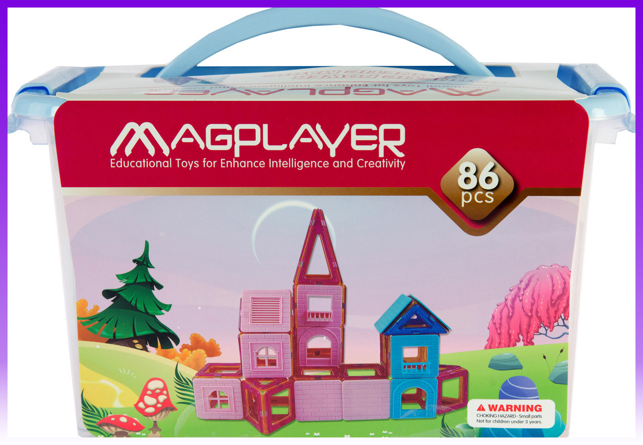 MagPlayer Конструктор магнітний 86 од. (MPT-86) - | Ну купи :) |
