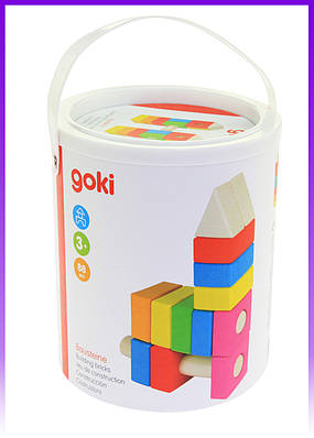 Goki Конструктор дерев'яний Будівельні блоки (рожевий) - | Ну купи :) |