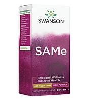 Метионин Swanson SAMe 400 mg 30 Tabs DR, код: 7567665