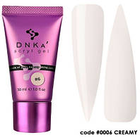 Акригель світлий бежевий Acryl Gel DNKa, 30 ml #0006 Creamy