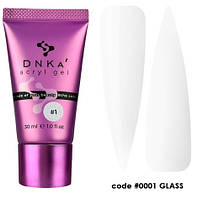 Акригель прозорий Acryl Gel DNKa, 30 ml #0001 Glass