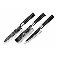 Набор из 3-х кухонных ножей (универсальный, Накири, Сантоку) Samura Super 5 (SP5-0220) PZ, код: 8345453