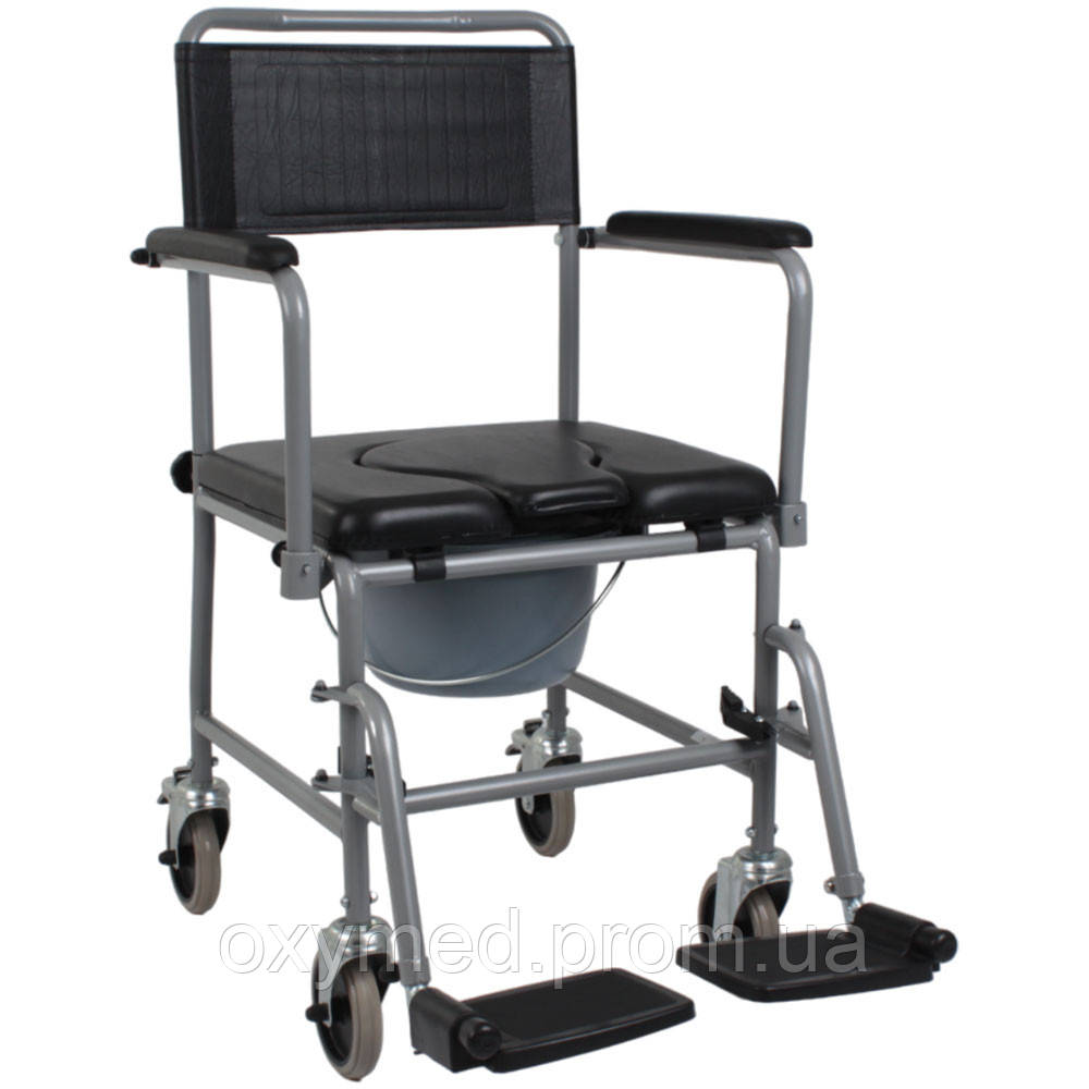 Кресло-каталка с санитарным оснащением OSD-LW-JBS367A, Стул-туалет для инвалидов - фото 1 - id-p2011379838