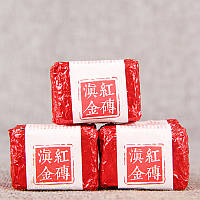 Китайский красный чай Шу Пуэр Му Чжи Дянь Хун "Юньнаньский красный кирпич" 2024 год (2шт*25г) 50 грамм