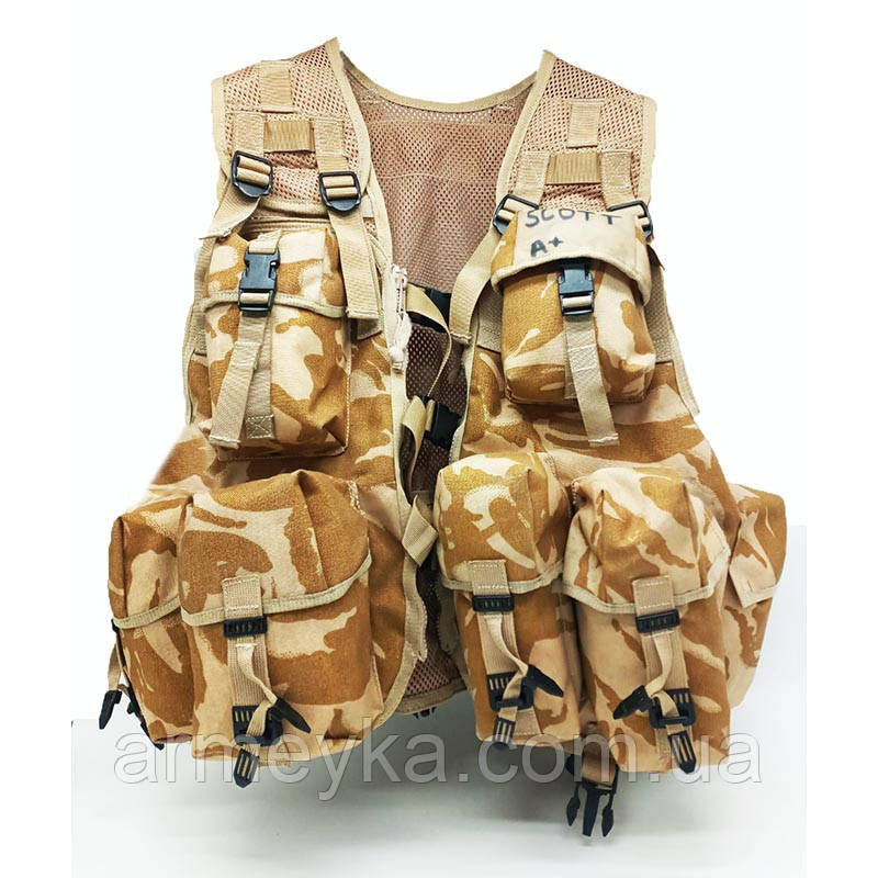 Розвантаження, модульна Load Carring Tactical Vest Molle, ddpm, кордура, оригінал Британня сорт-2