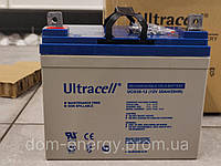 Аккумулятор Ultracell UCG35-12 GEL для инвертора гелевый тяговый ИБП ДБЖ АКБ 35 Аh