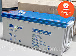Акумулятор ULTRACELL GEL гелевий для безперебійника котла UCG200-12 тягова батарея 200Ah продам