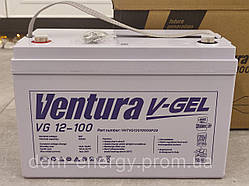 Акумулятор гелевий Ventura VG 12-100 Ah котла інвертора роутера насоса ДБЖ АКБ GEL тяговий