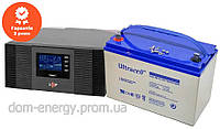 Комплект резервного питания LP LPM-PSW-1500VA ИБП + гелевая батарея Ultracell UCG100-12 GEL 12V 100 Ah 1200W +