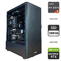Новий ігровий ПК A-Data XPG Valor Mesh C Black Tower / AMD Ryzen 5 7500F (6 (12) ядра по 3.7 - 5.0 GHz) / 32 GB DDR5 / 1000 GB SSD