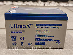 Акумулятор Ultracell UL 12-12 мульти гелевий 12 Ah AGM для безперебійника UPS ДБЖ АКБ 12 ампер 12в