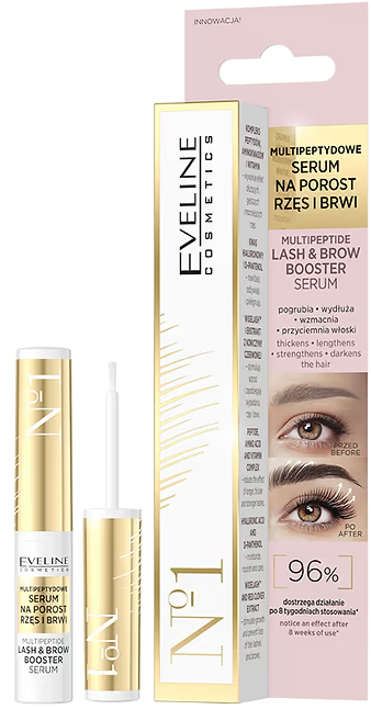 Мультипептидная сыворотка для роста ресниц и бровей Eveline Cosmetics Multipeptide Lash & Brow Booster Serum
