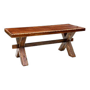 Стіл садовий дерев'яний великий в альтанку Брус 200х80 см під старовину з масиву дерева на терасу для дачі