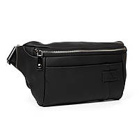 Чоловіча шкіряна сумка на пояс BRETTON  8786-56A black.Чоловічі сумки оптом  в УкраЇні.