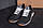Чоловічі шкіряні літні кросівки, перфорація Classic black, фото 10