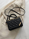 Жіноча сумка 8032 крос-боді чорна, фото 8