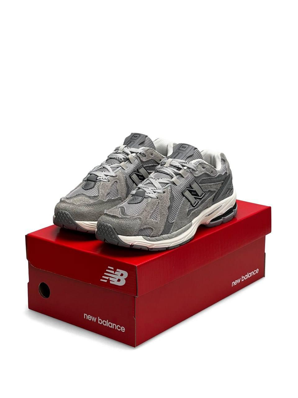 Чоловічі кросівки New Balance 1906D Protection Gray White (Сірі) Нью Беланс 1906 замша сітка демісезон, фото 1