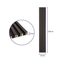 Рейка декоративна WPC стінова 3000х160х23мм Венге SW-00001537, фото 3